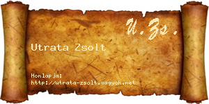 Utrata Zsolt névjegykártya